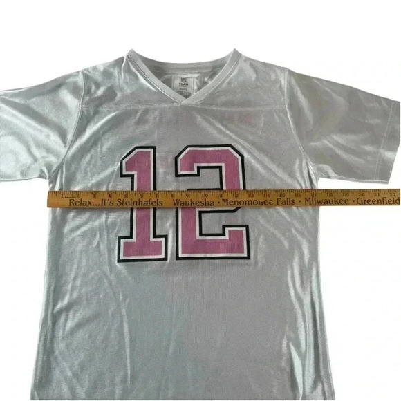 Girl's NFL Team Apparel Packers Aaron Rodgers 12 White Pink Jersey Large (14/16) - Picture 3 of 13